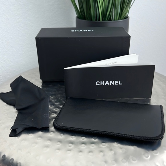CHANEL Other - Black Chanel Sunglass Box, Case and Dust Wipe